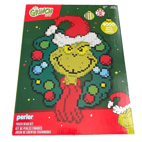 The Grinch Fused Bead Kit 4000 Beads Christmas Wreath - Picture 1 of 6